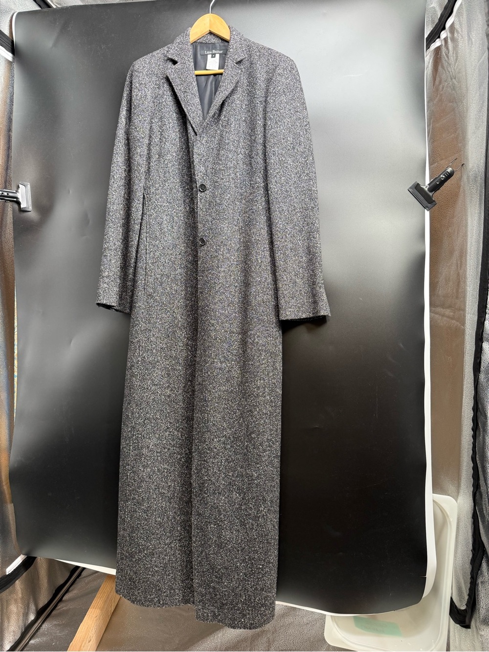 Women’s Long Lida Braday Wool Overcoat - Gray